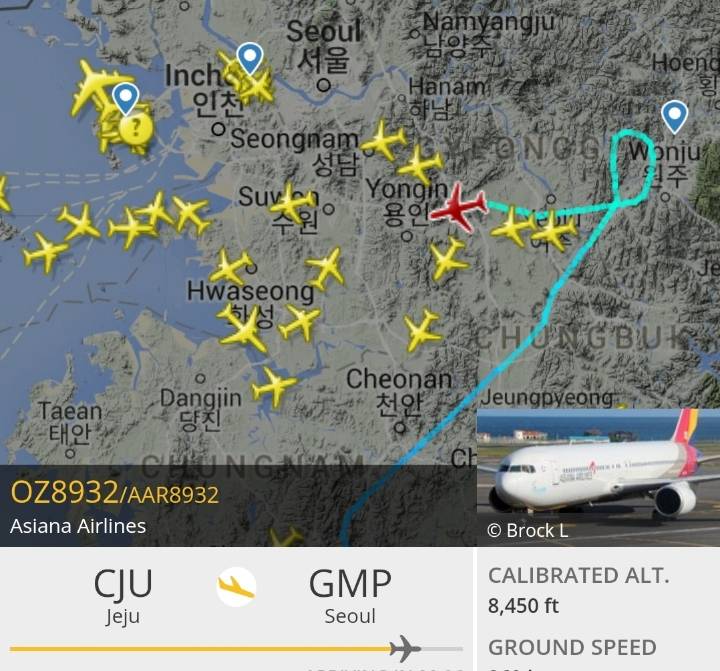 35분간 상공에서 방황하던 비행기들 | 인스티즈