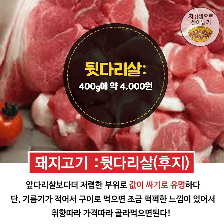 고기는 사랑입니다... 자취생 가성비 고기부위 - 인스티즈(instiz) 이슈 카테고리