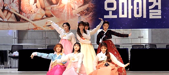 오마이걸 비니&amp;아린 한복.gif | 인스티즈