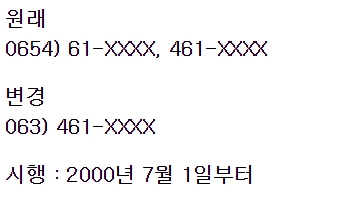 20년전부터 바뀐 지역번호.jpg | 인스티즈