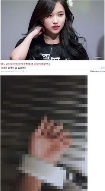 트와이스 미나 협박글 올린 일베 회원 | 인스티즈