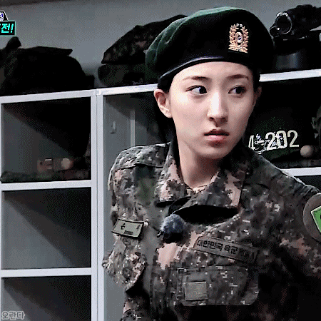 181124 진짜사나이 우주소녀 은서.gif | 인스티즈