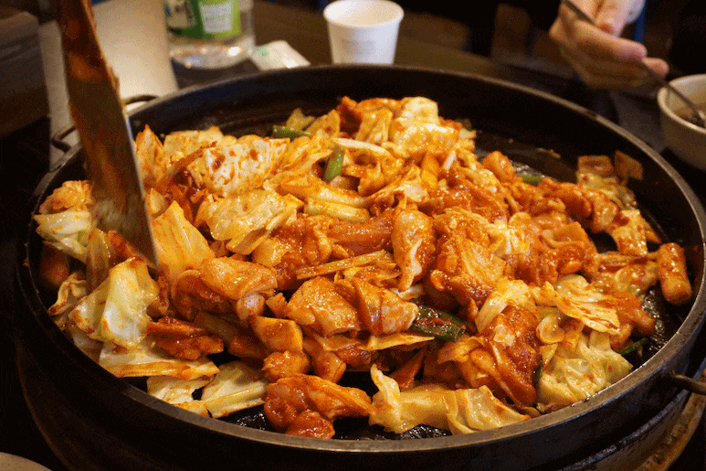철판닭갈비 움짤 | 인스티즈