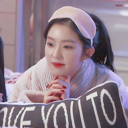 수면안대쓰고 눕방하는 아이린(움짤다수).gif | 인스티즈