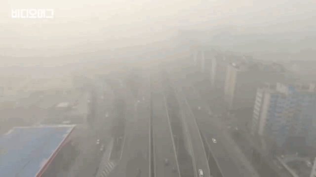 중국 미세먼지 상황.gif | 인스티즈