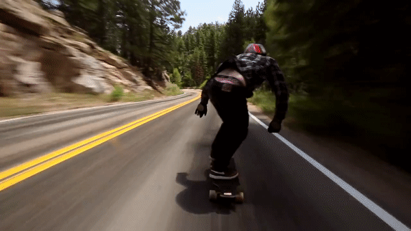 시속 100km 다운힐 보딩.gif | 인스티즈