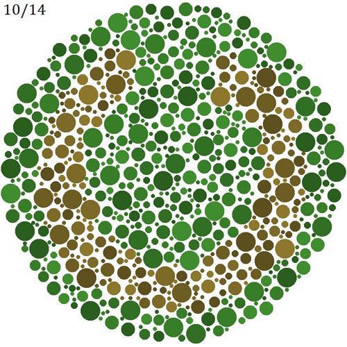 적녹색약 테스트 : 녹색 바탕의 붉은 고리가 끊어진 부분을 찾으시오 | 인스티즈