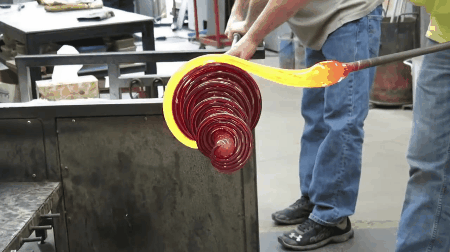 [유리공예] 손대는 순간 골로 가겠지만 만져보고 싶은 유리 제조 과정.gif | 인스티즈