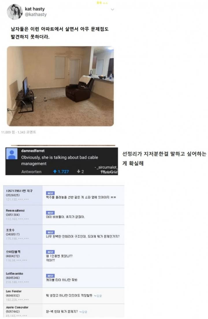 여자는 이해 못하는 남자의 인테리어.jpg | 인스티즈