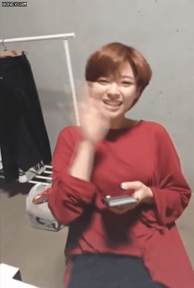 모모 흉내내는 트와이스 멤버들 . gif | 인스티즈