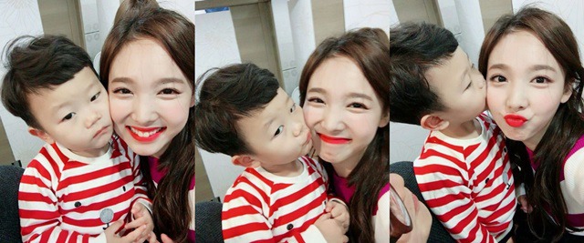 뽀뽀할때 표정으로 차별하는 시안이(Feat. 나연 정연 정채연 강다니엘 누나들 그리고 꾹이) | 인스티즈