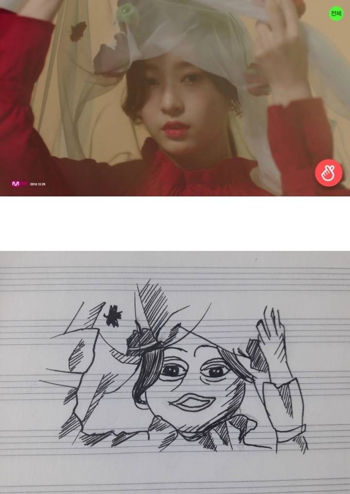 금손이 그린 아이즈원 멤버들.jpg | 인스티즈