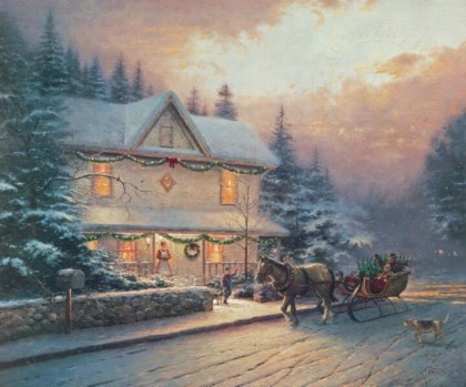 크리스마스에 어울리는 동화같은 유화 | 인스티즈