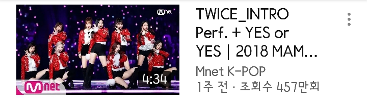 2018 MAMA KPOP 아이돌 무대 조회수 TOP10 | 인스티즈