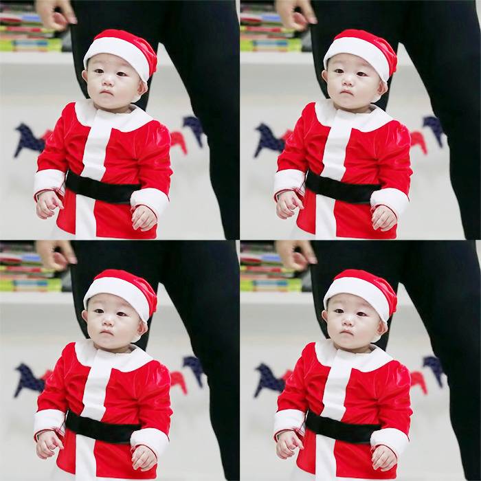 크리스마스 기념 산타복 입은 대박이.jpgif | 인스티즈