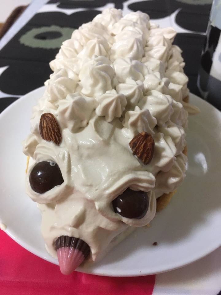 여친이 고슴도치 케이크를 만들어 줬다.jpg | 인스티즈