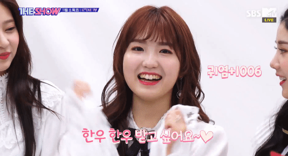아이즈원) 한우~ 한우~ 받고싶어요~ 히토미~ | 인스티즈