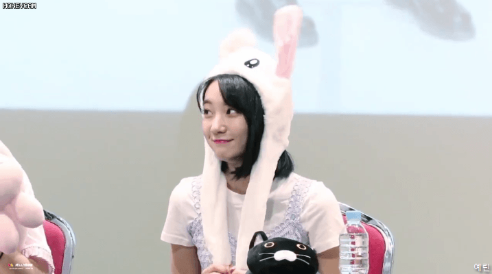 토끼모자 오마이걸 비니.gif | 인스티즈