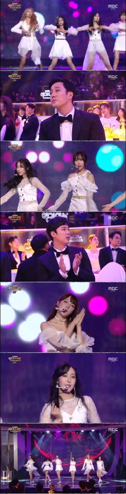 여자친구, 화려하게 빛낸 축하무대…소지섭도 즐긴 '밤' [MBC연기대상] | 인스티즈