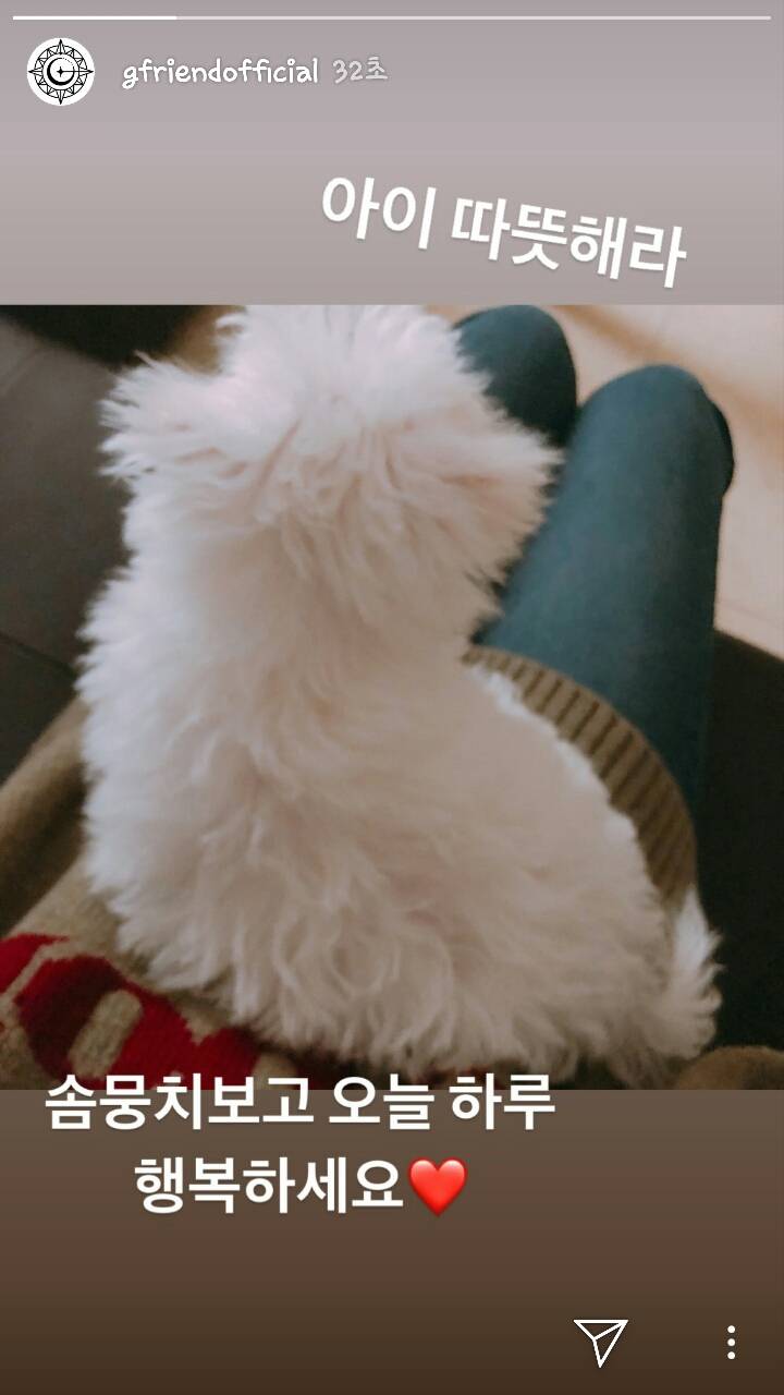 방금 업뎃한 여자친구 인스타스토리 띤💜 | 인스티즈