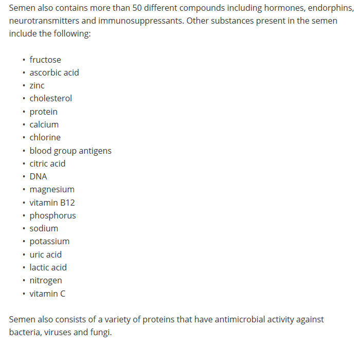정액을 복용하면 얻을 수 있는 효과들 | 인스티즈