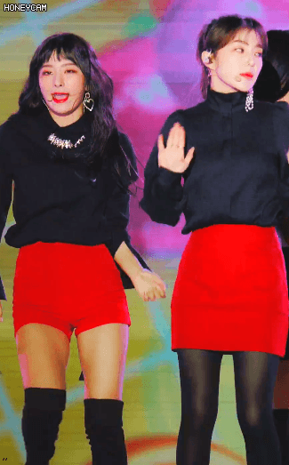 블랙과 레드가 잘 어울리는 아이린.gif | 인스티즈