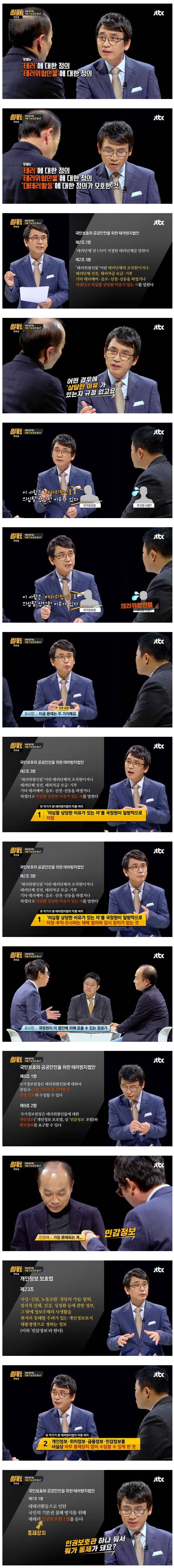 유시민이 지적하는 테러방지법의 문제점 | 인스티즈