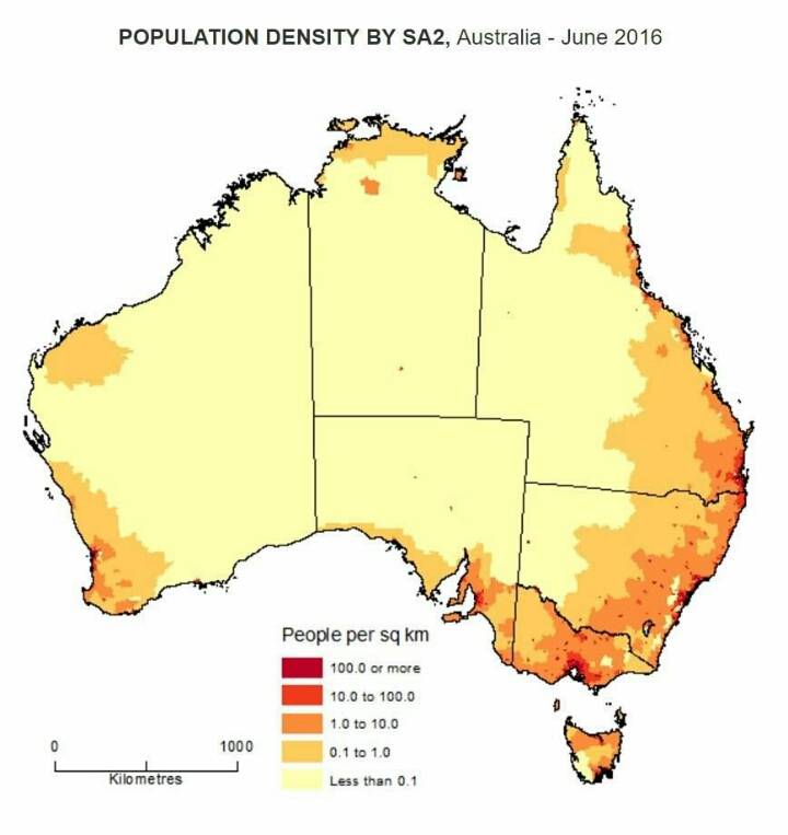 호주 인구 분포도 | 인스티즈