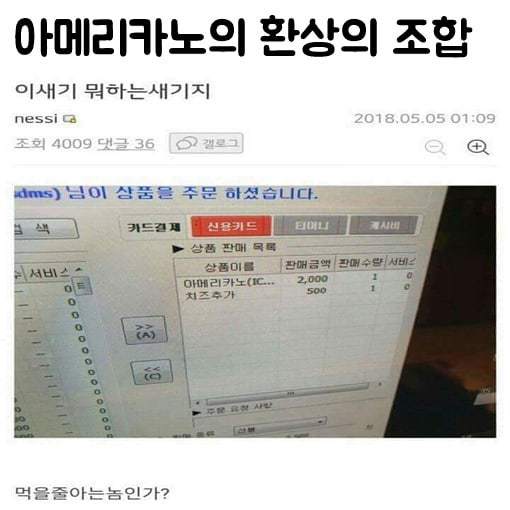 아메리카노의 환상의 조합 | 인스티즈