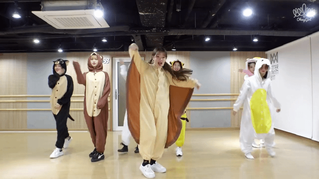 오마이걸 동물잠옷.gif | 인스티즈