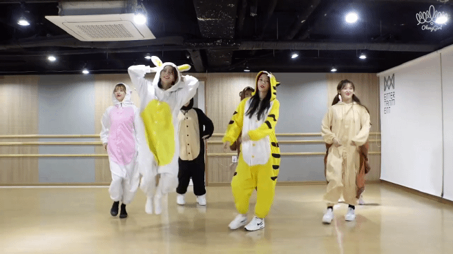 오마이걸 동물잠옷.gif | 인스티즈