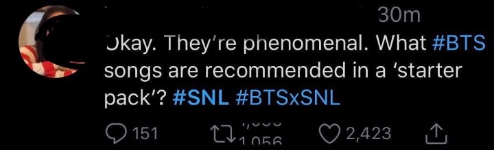 방탄소년단 SNL 무대를 본 미국 일반인들의 반응 + 구글 트렌드 | 인스티즈