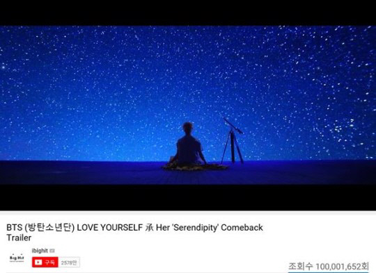 방탄소년단(BTS), '세렌디피티' 뮤직비디오도 1억뷰 돌파 | 인스티즈