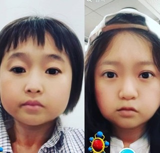 연예인들 아기얼굴 어플(스냅챗) 사진 모음 | 인스티즈