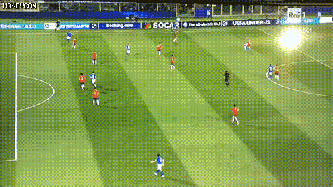 U21 이탈리아 vs 스페인 경기 MOM, 키에사 멀티골.GIF | 인스티즈