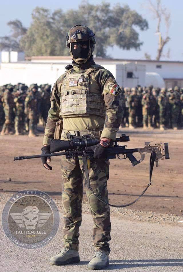 한국산 K-14 저격 소총 들고 있는 이라크 특수부대원.jpg | 인스티즈