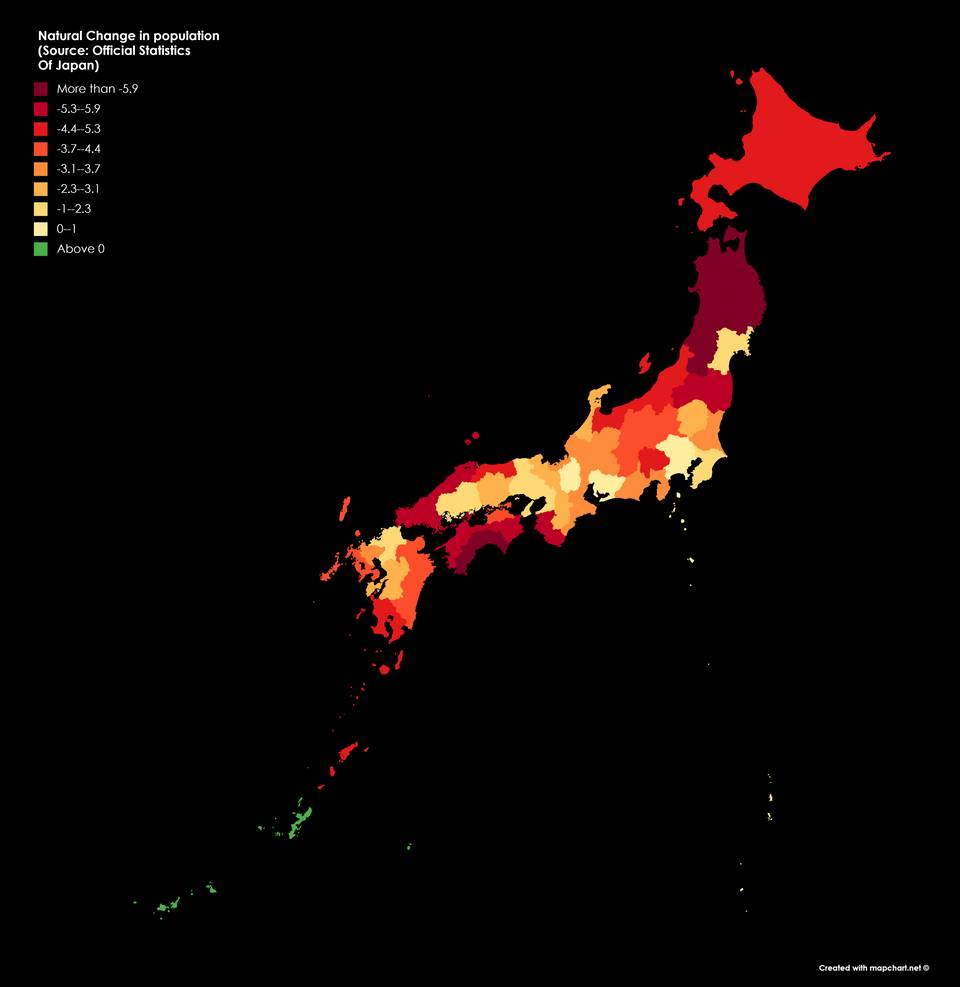 일본에서 유일하게 자연인구 증가하는 지역 | 인스티즈