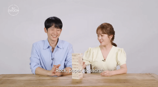  젠가게임하는데 성격 보이는 한지민 정해인.jpgif | 인스티즈