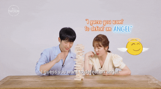  젠가게임하는데 성격 보이는 한지민 정해인.jpgif | 인스티즈