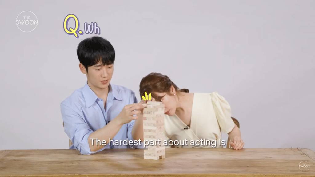  젠가게임하는데 성격 보이는 한지민 정해인.jpgif | 인스티즈