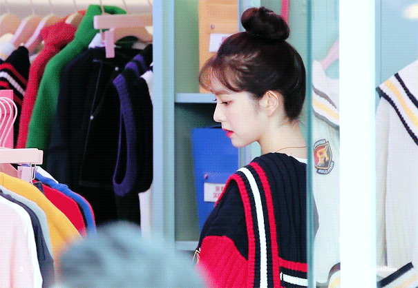 상당히 귀여운 똥머리 아이린.jpgif | 인스티즈