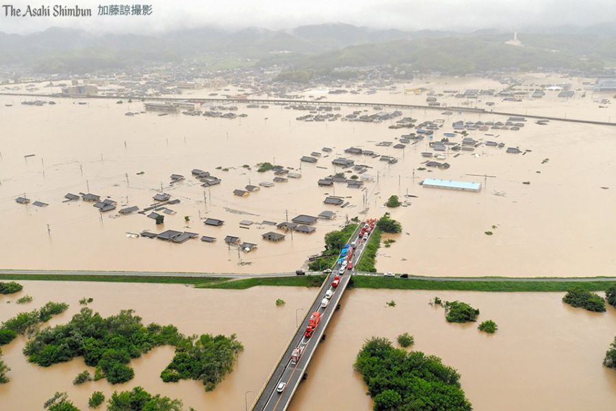 작년 일본 폭우 스케일 (&amp; 현재 상황) | 인스티즈