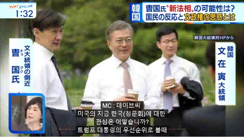 일본방송)미국인 패널에게 한국 청문회에 대한 미국입장을 묻는 MC | 인스티즈
