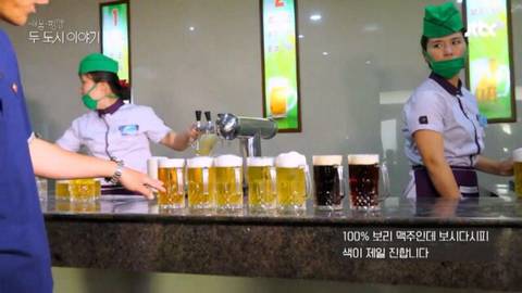 북한에 있는 대동강 맥주 전문점.jpgif | 인스티즈