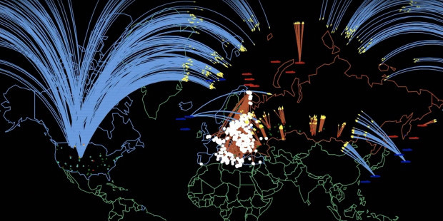 미국 vs 러시아 핵전쟁 시뮬레이션 공개.. | 인스티즈
