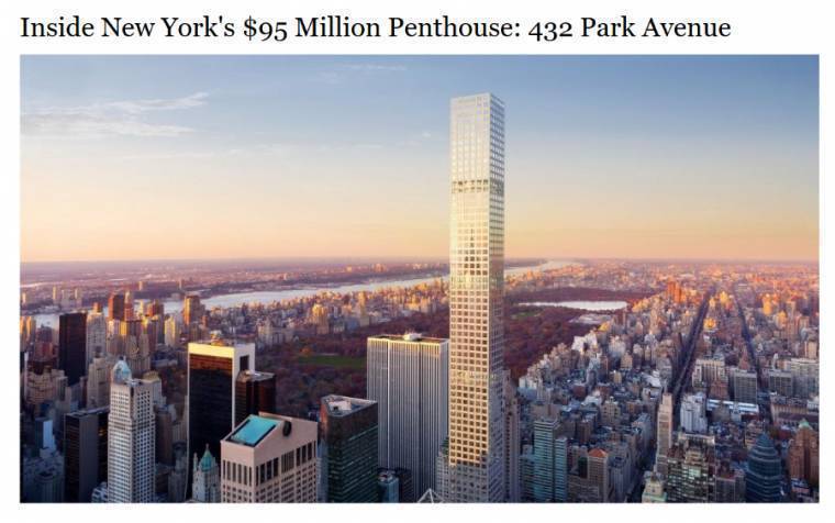 뉴욕 1000억짜리 아파트 클라스 | 인스티즈