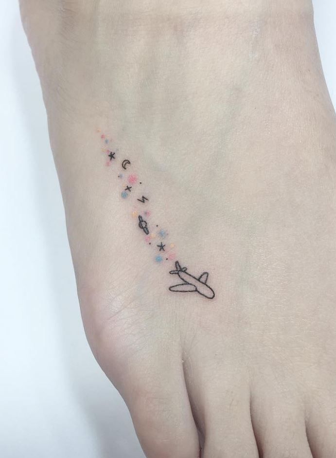 비행기문신 위치 어디다 하면 이쁠까?? | 인스티즈