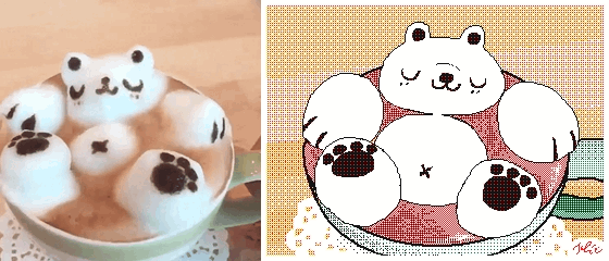 동물을 모델로 짤방을 만드는 작가.....GIF | 인스티즈