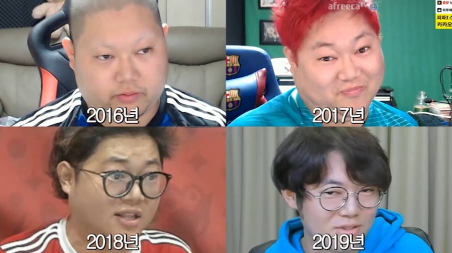 감스트 4년간(16~19년) 얼굴 변천사 | 인스티즈
