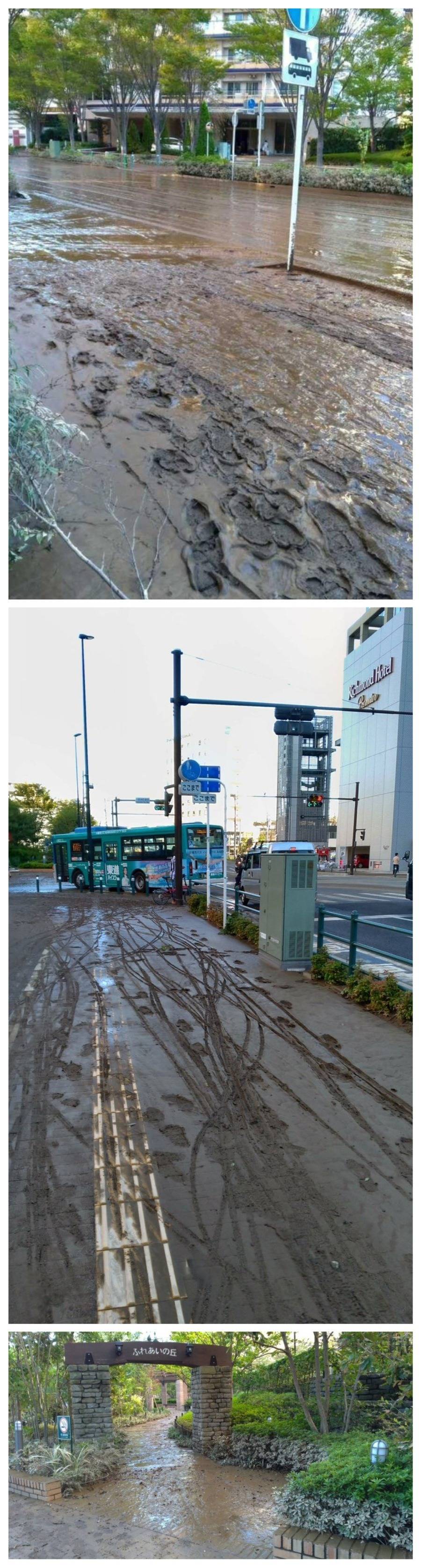 하수도가 역류한 일본 길거리 일부 | 인스티즈